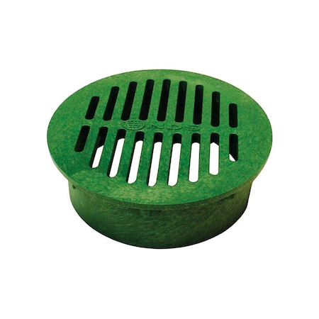 B & K NDS 6 in. Green Round Polyethylene Drain Grate 50